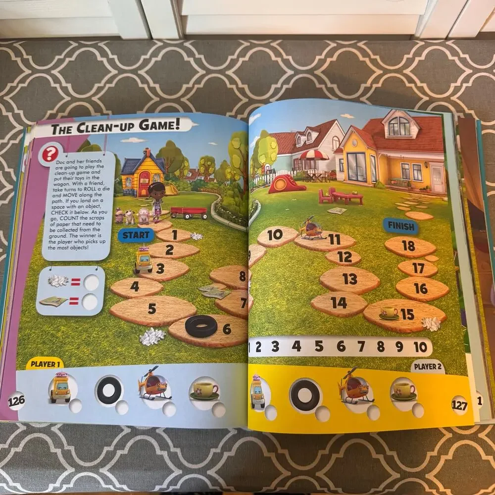 NWT Disney Jr Big Book Of Fun Puzzles Learning Mickey Jake Sophia DocMcstuffins